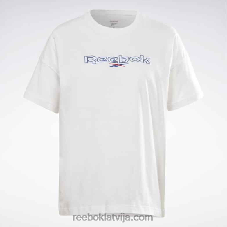 zīmola t-krekls sievietes 0T464727 Reebok balts
